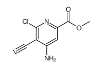 4-amino-6-chloro-5-cyanopyridine-2-carboxylic acid methyl ester Structure