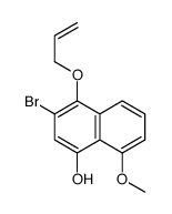 3-bromo-8-methoxy-4-prop-2-enoxynaphthalen-1-ol Structure
