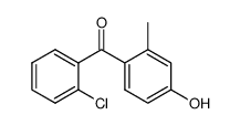 2'-chloro-4-hydroxy-2-methylbenzophenone结构式