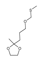 2-methyl-2-[3-(methylsulfanylmethoxy)propyl]-1,3-dioxolane结构式