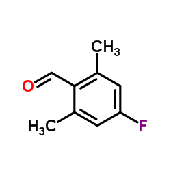 4-氟-2,6-二甲基苯甲醛结构式