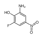 2-氟-6-氨基-4-硝基苯酚结构式