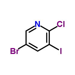 5-Bromo-2-chloro-3-iodopyridine structure