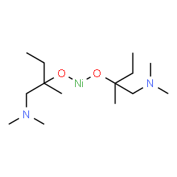 双(二甲氨基-2-甲基-2-丁氧基)镍结构式
