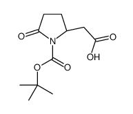 (S)-(1-叔丁氧羰基-5-氧代-吡咯烷-2-基)乙酸结构式