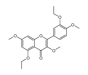 3,7,4'-trimethyl-5,3'-diethylquercetin Structure