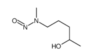 N-(4-hydroxypentyl)-N-methylnitrous amide结构式