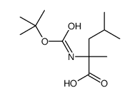 2-Methyl-N-{[(2-methyl-2-propanyl)oxy]carbonyl}leucine Structure