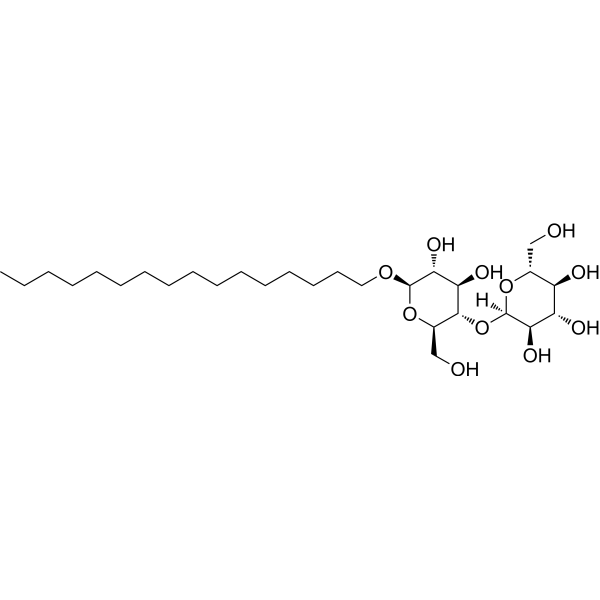 十六烷基-β-D-麦芽糖苷结构式