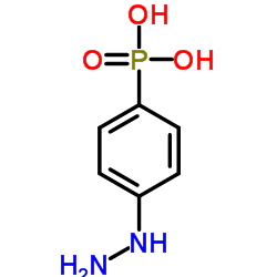 P-(4-肼基苯基)-膦酸结构式