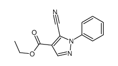 5-氰基-1-苯基吡唑-4-甲酸乙酯结构式