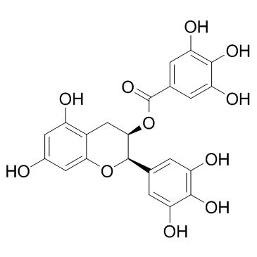 (-)-Epigallocatechin gallate Structure