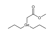 Acetic acid, 2-(dipropylgermyl)-, methyl ester Structure