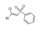 β-bromo-β-chlorovinyl sulfone Structure