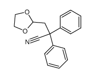 1-cyano-1-<2-(1,1-ethylendioxyethyl)>diphenylmethane结构式
