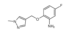 5-Fluoro-2-[(1-methyl-1H-pyrazol-4-yl)methoxy]aniline Structure