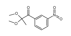 2,2-dimethoxy-1-(3-nitrophenyl)propan-1-one Structure