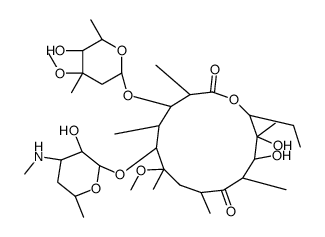 N-Demethylclarithromycin structure