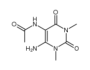 5-acetylamino-6-amino-1,3-dimethyl-1H-pyrimidine-2,4-dione Structure