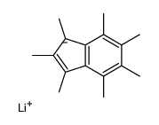 lithium,1,2,3,4,5,6,7-heptamethylinden-1-ide Structure