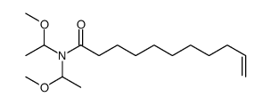 10-Undecenamide, N,N-bis(2-methoxyethyl)-结构式