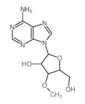 Adenosine, 3'-O-methyl-(7CI,8CI,9CI) Structure