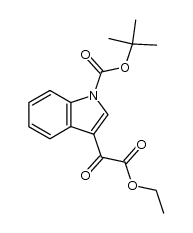 tert-butyl 3-(2-ethoxy-2-oxoacetyl)-1H-indole-1-carboxylate Structure