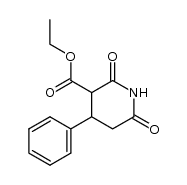 2,6-dioxo-4-phenyl-piperidine-3-carboxylic acid ethyl ester结构式