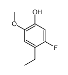 4-乙基-5-氟-2-甲氧基苯酚结构式