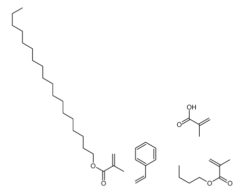 butyl 2-methylprop-2-enoate,2-methylprop-2-enoic acid,octadecyl 2-methylprop-2-enoate,styrene Structure