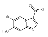6-溴-7-甲基-3-硝基咪唑并[1,2-a]吡啶结构式