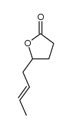 (2'E)-5-(but-2'-enyl)tetrahydrofuran-2-one Structure