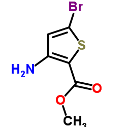 Methyl 3-amino-5-bromo-2-thiophenecarboxylate Structure