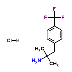 a,a-二甲基- 4-(三氟甲基)苯乙胺-盐酸盐结构式