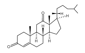 cholest-4-ene-3,12-dione结构式