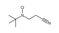 t-butyl-3-N-chloroaminopropionitrile结构式