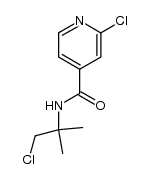 2-chloro-N-(1-chloro-2-methylpropan-2-yl)isonicotinamide结构式