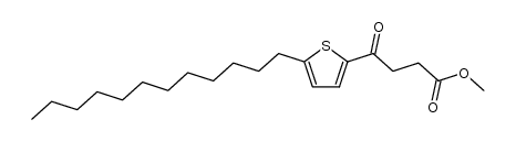 methyl 4-(5-dodecylthiophen-2-yl)-4-oxobutanoate结构式