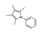2,3,4,5-tetramethyl-1-phenylarsole Structure
