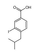 3-iodo-4-(2-methylpropyl)benzoic acid Structure