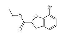 7-溴-2,3-二氢苯并呋喃-2-羧酸乙酯结构式