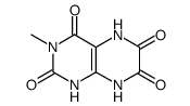 2,4,6,7(1H,3H)-Pteridinetetrone,5,8-dihydro-3-methyl- Structure