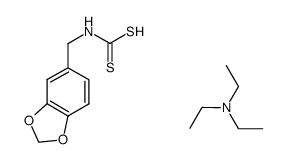 triethylamine (benzo[d][1,3]dioxol-5-ylmethyl)carbamodithioate结构式