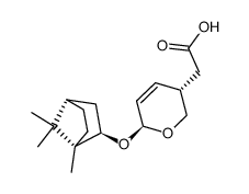 (2(S)-(1-bornyloxy)-5,6-dihydro-2H-pyran-5(S)-yl)acetic acid结构式