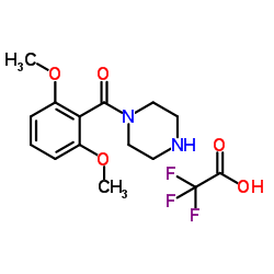 (2,6-Dimethoxyphenyl)(1-piperazinyl)methanone trifluoroacetate (1:1) Structure