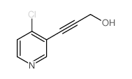 3-(4-氯吡啶-3-基)丙-2-炔-1-醇结构式