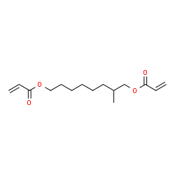2-METHYL-1,8-OCTANEDIOL-DIACRYLATE, 1,9-NONANEDIOL BISPHENOL A, (MOD-A), (1,9ND-A)结构式