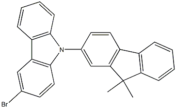 3-bromo-9-(9,9-dimethyl-9H-fluoren-2-yl)-9H-carbazole Structure