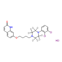 Dehydro Aripiprazole-d8 hydrochloride结构式