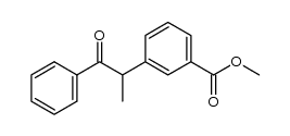 methyl 3-(1-methyl-2-oxo-2-phenylethyl)benzoate Structure